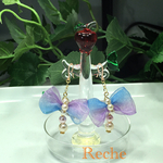 リボンとパールのピアス