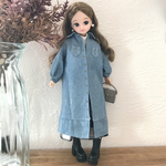 スプリングコート　アウター　【ブルー系】ドール服　リカちゃん　受注
