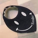 Smileインディゴボーダーリバーシブル☆ふわふわスタイ☆ネイビー