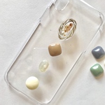 antique cace  iPhoneケース スマホケース  カジュアル     クリアケース    カボション