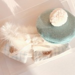 ケープとベレー帽（ブルー）＊星くまぬいぐるみ着せ替えセット