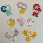 Cかわいいアルバム素材・花束いっぱい★クラフトパンチ お花