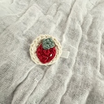 いちごのヘアクリップ