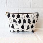 猫ちゃん柄ファスナーポーチ