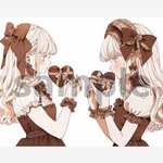 【Valentine49】teatea.オリジナル 人物ステッカー