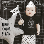 ベビーTシャツ　nice boy【ブラック】