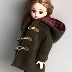 リカちゃん服(ダッフルコート)