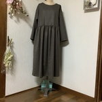 ウール　ブラウン　ワンピース💕