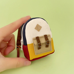 手乗りサイズのカラフルミニリュック（紺×えんじ）