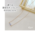 《モニター価格!!》【選べる誕生石】誕生石 ネックレス 天然石 バースデー ストーン サージカルステンレスネックレス 華奢ネックレス