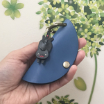 本革　レザー　猫　ねこ　キーケース　かわいい