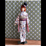 再販　momokodoll  サイズ　白い兵隊さんの着物セット