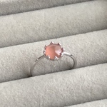【SALE★30％OFF】天然石リング：インカローズ（6㎜/クラウンシルバー）