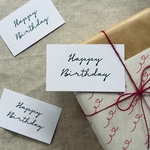 箔押しGREEN 〈happy birthday〉 10枚