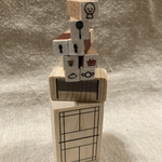 バドミントン　スタンプ　セット　バドミントンノート　