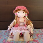 28ｃｍドール（バラの髪飾り）