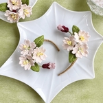 立体刺繍  桜 のブローチ・コサージュ Cherry blossom 