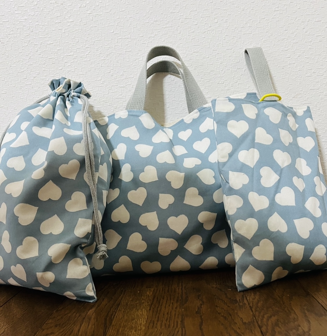 入園・入学セット★ハンドメイド（水色ハート） ハート - 入園入学セットの人気通販 | minne 国内最大級の