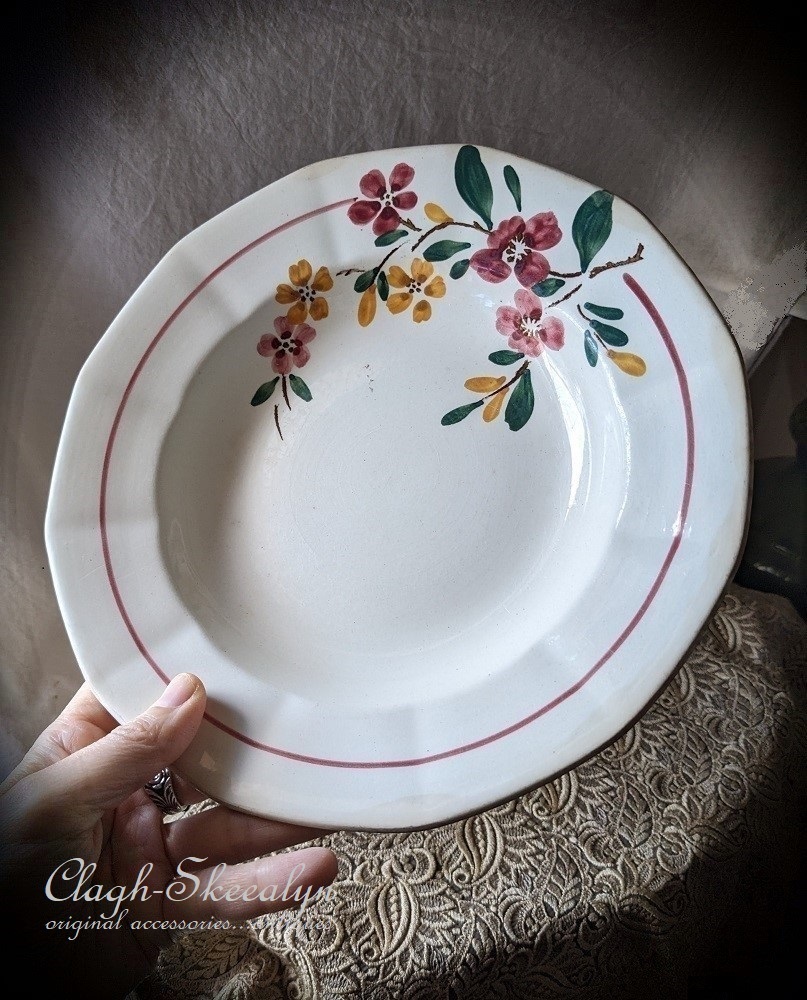 ⚫︎フランスアンティーク⚫︎ 大皿サルグミンヌ U&C Sarreguemines French antique【フランス製アンティーク】 Sarreguemines