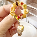 ミニチュア お菓子のブローチ・ドリンク付き