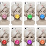 送料無料✴︎選べるビジュー8種類✴︎ 全8色 ハードお素材✴︎Colorful Maririn iPhone  case