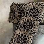 [実物のお色味と違う場合があります] インド刺繍リボン　花　インド刺繍　スパンコール　刺繍リボン　リボン　りぼん　※10月8日よりゆうパケットにて発送