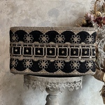 [実物のお色味と違う場合があります] インド刺繍リボン　花　インド刺繍　スパンコール　刺繍リボン　リボン　りぼん　※10月8日よりゆうパケットにて発送