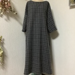ウールチェック　ワンピース💕