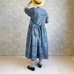 モネ「睡蓮」のワンピース。【受注製作】