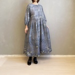 モネ「睡蓮」のダブルガーゼワンピース。【受注製作】