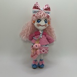 ハンドメイドドールチャーム　バックチャーム　お人形