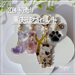 黒肉球なセット 【初売り】 レジン チャーム 初売り