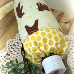 男の子に人気。はちみつどこかな？くまさん★ペットボトルホルダー★保温保冷★600ml対応★お洗濯可能★選べるレザー持ち手