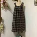 ヨークが  ポイントのジャンパースカート💕