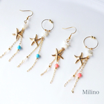 スターフィッシュ&ターコイズ×✧sea✧ イヤリング/ピアス