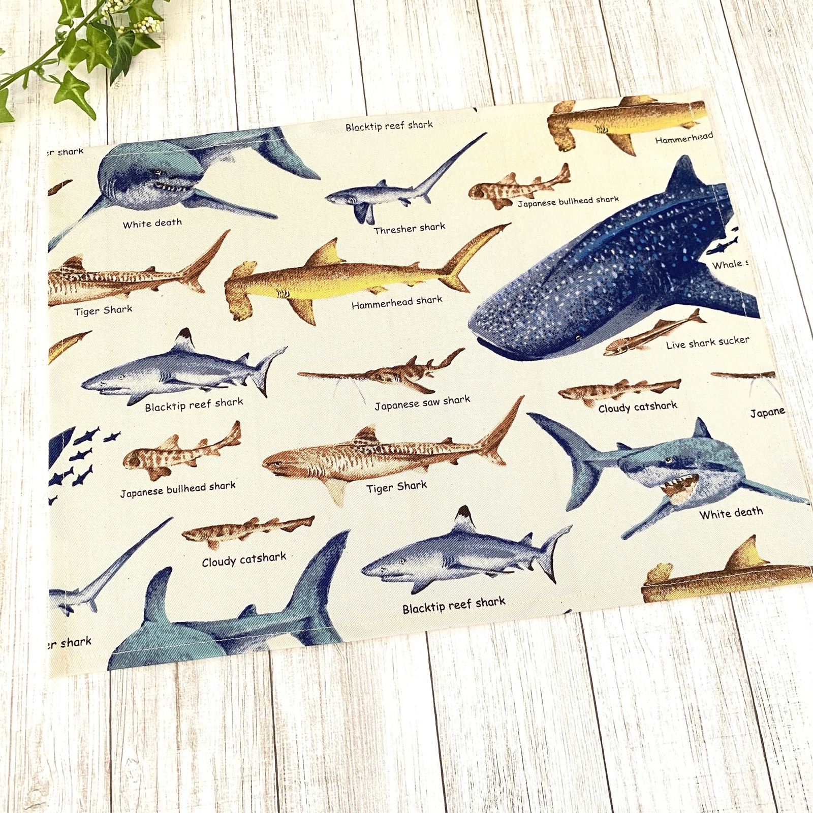 ◉ 深海生物(生成り) ◉ ランチョンマット サイズオーダー