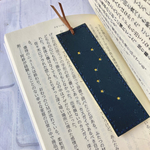 《受注制作》手縫いLサイズ⭐︎お好きな星座とイニシャルで作る本革ブックマーカー