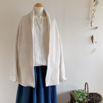 【☆】40％off メルトンフリースのドルマンカーディガン/アイボリー