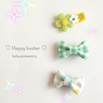 3個セット♡グリーン系のヘアクリップ【再販】 