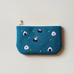 おにぎり刺繍ポーチ