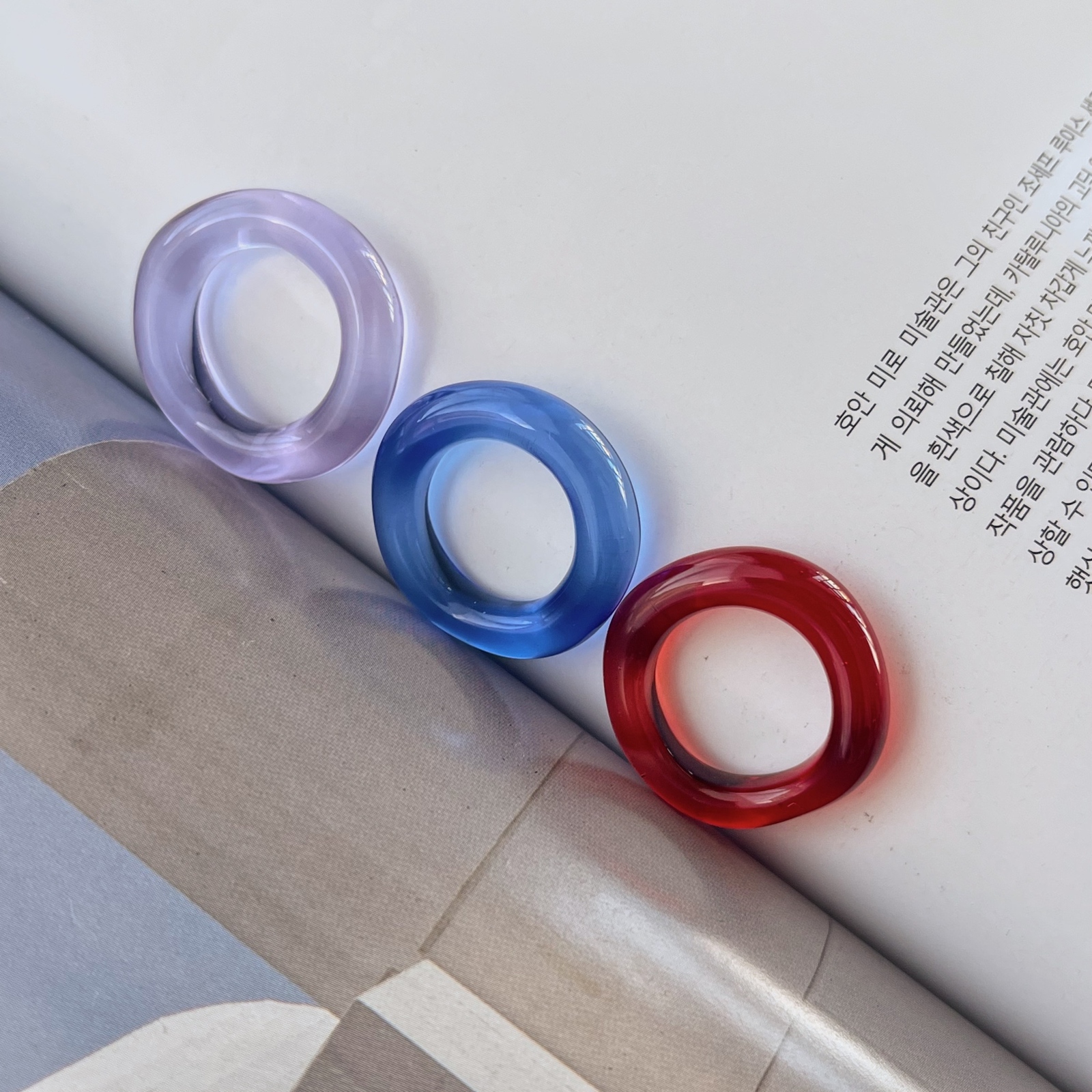 color ring(purple、blue、red) 4,675円
