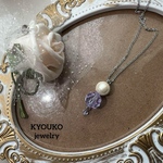 Swarovski アレキサンドライト　サージカルステンレス　ネックレス