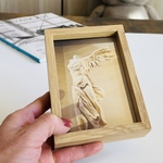 大小有）勝利の女神【サモトラケのニケ】透明なインテリア　バレンタインプチギフトに