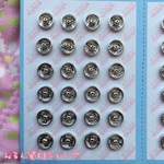 新入荷！1シート24個 6mm 金属スナップボタン 金属ボタン ドール服