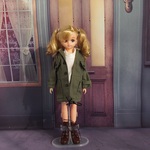 リカちゃん outfit...1.1モッズコート（カーキ）