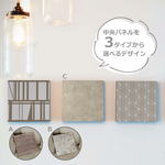 【北欧】 アートパネル インテリアパネル ウォールパネル 北欧柄 18×18cm 正方形 3枚 セット [003]
