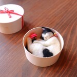 送料400円★和紙バラ◆小箱ねこ　ぱんだ♥Φ10cm