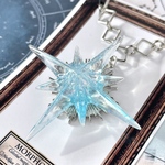  閃く星のアクセサリー　水色（レジンアクセサリー）