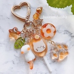 orange🍊猫ちゃん♬ロリポップキャンディキーホルダー 