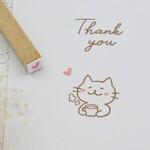 ミニミニハート 猫ちゃんのリアクションはんこ